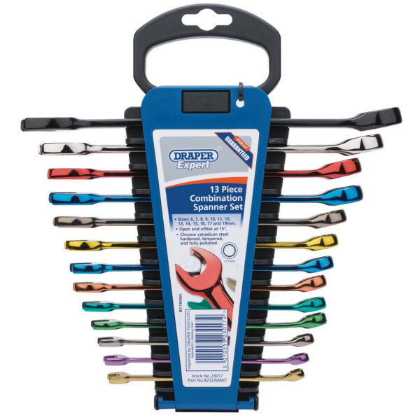 Draper Expert HI-TORQ® Set 13 Chei Combinate, Colorate - Draper (23017)