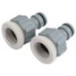 Adj. bsp tap connectors 2 pack