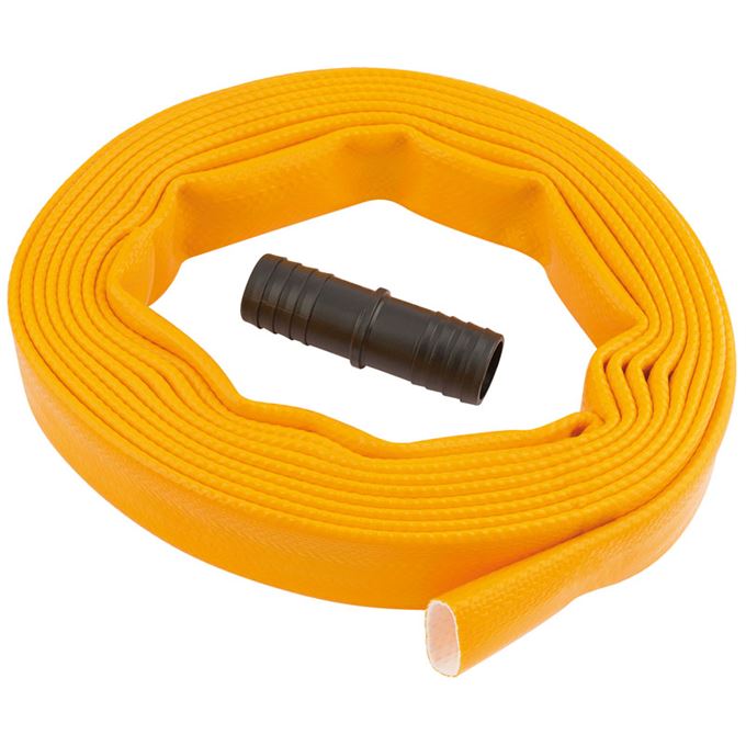 Layflat Hose, supplied with Adaptor (5M x 25mm)