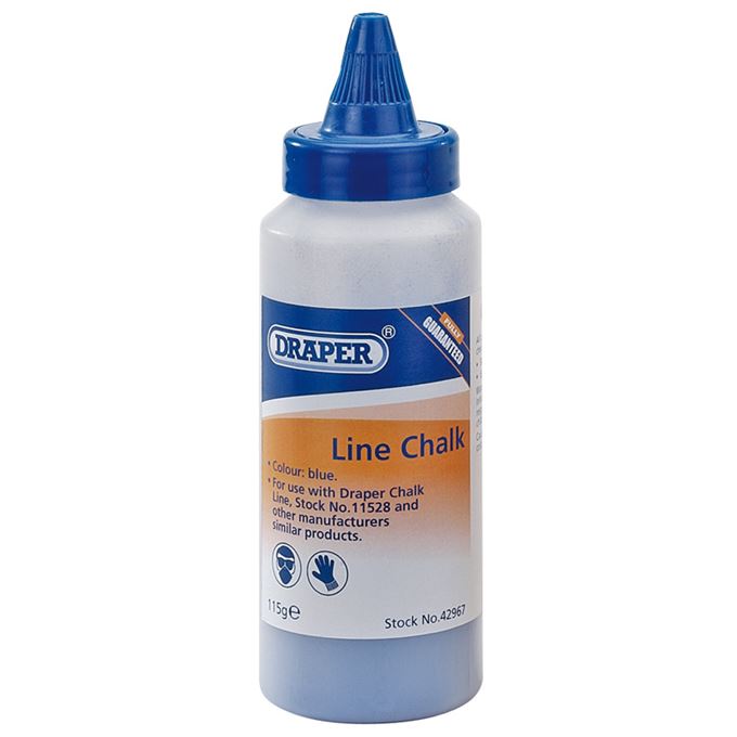 115G Plastic Bottle of Blue Chalk for Chalk Line
