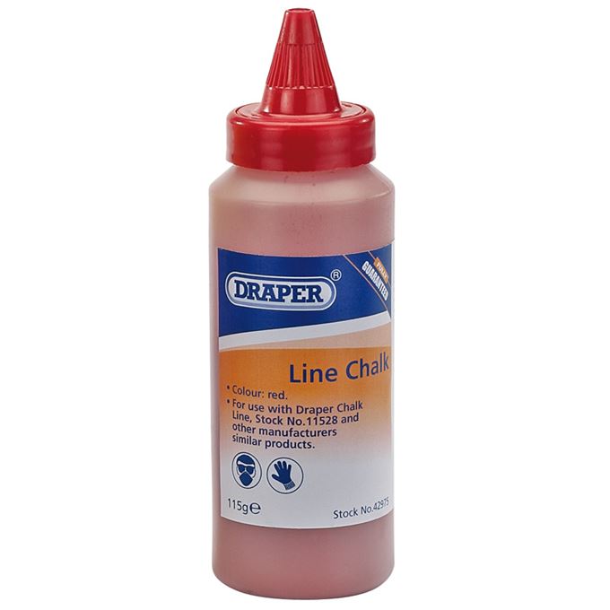 115G Plastic Bottle of Red Chalk for Chalk Line
