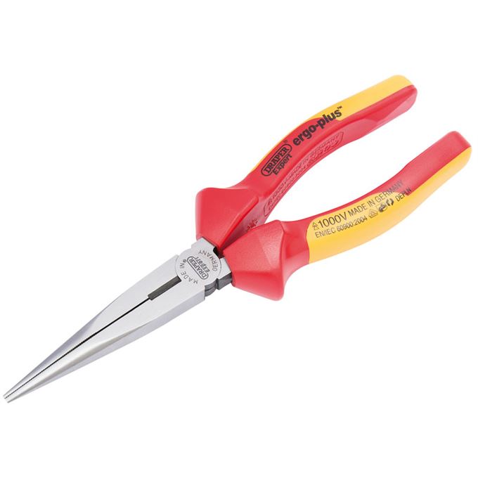 Expert 200mm Ergo Plus® Fully Insulated VDE Slimline Long Nose Pliers