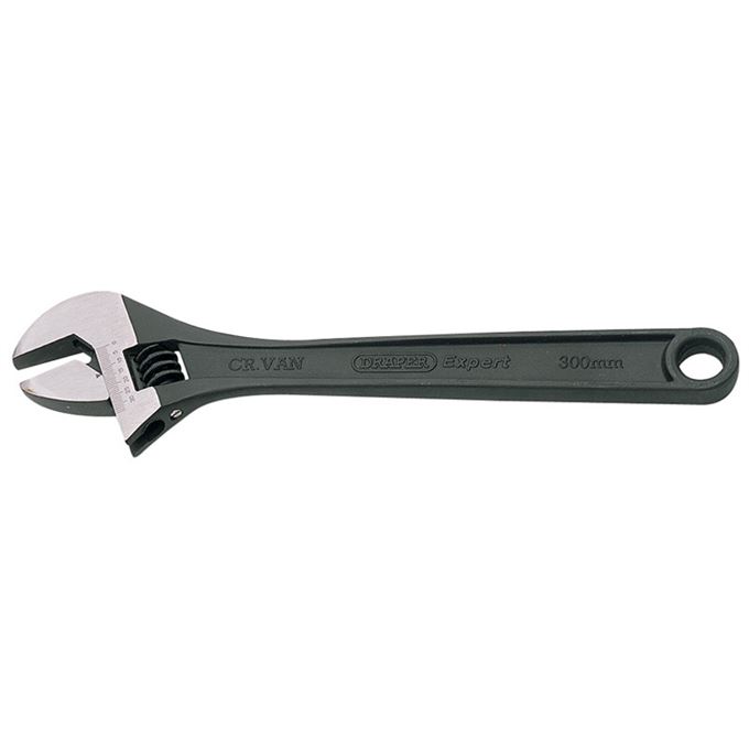 Expert 300mm Crescent-Type Adjustable Wrench with Phosphate Finish