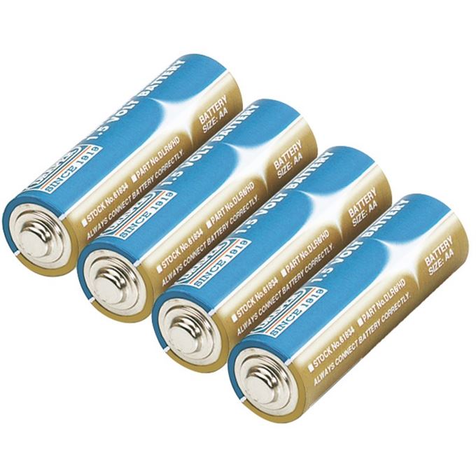 4 Heavy Duty AA-Size Alkaline Batteries
