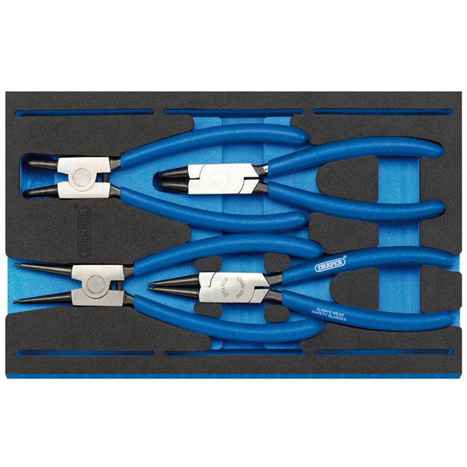 Circlip Plier Set in 1/4 Drawer EVA Insert Tray (4 Piece)
