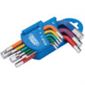 Mm coloured hex key set 9pc