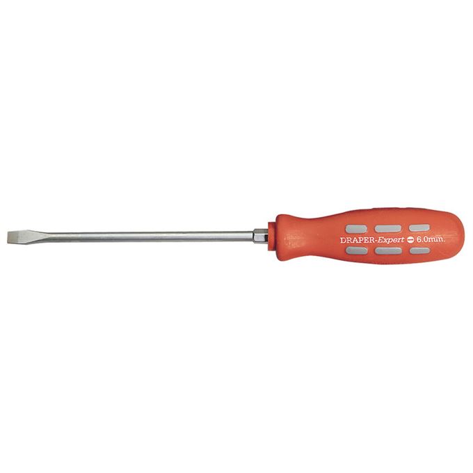 Plain Slot Flared Tip Mechanics Screwdriver (150mm x 6mm) Sold Loose