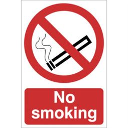 no smoking sign large