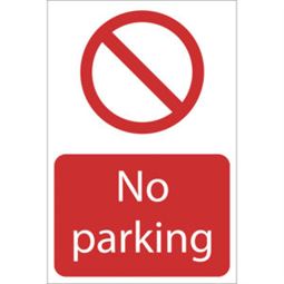 no parking sign large