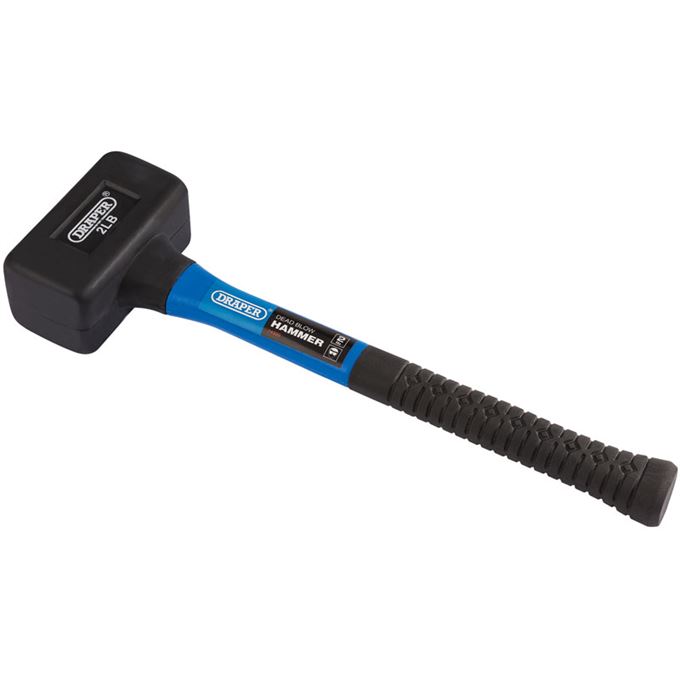 Rubber Dead Blow Hammer with Fibreglass Shafts (900g/32oz)