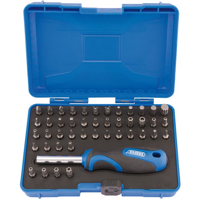 Security Screwdriver Bit and Driver Set (45 piece)
