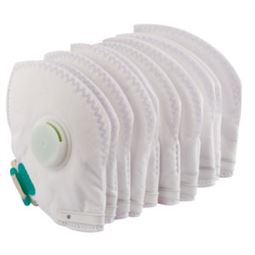 ffp2 fold flat filt+valve 10pc