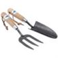 fork & trowel set carbon/ash