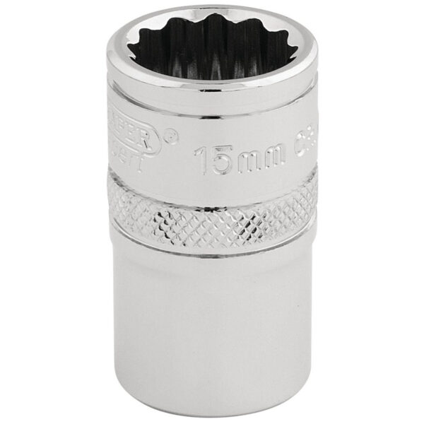 Draper HI-TORQ® Cheie Tubulara 15mm, Bihexagonala, Patrat De Antrenare 1/2"