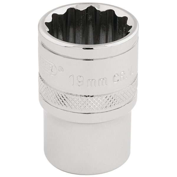 Draper HI-TORQ® Cheie Tubulara 19mm, Bihexagonala, Patrat De Antrenare 1/2" - Draper