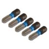 Draper Expert Cross Slot/PH Type Impact Screwdriver Bits, No.3 x 25mm, 1/4" Hex (Pack of 5)