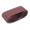 Cloth Sanding Belt, 75 x 457mm, Assorted Grit (Pack of 5)