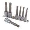 Ribe Socket Bit Set 3/8"D, 1/2"D 7pc