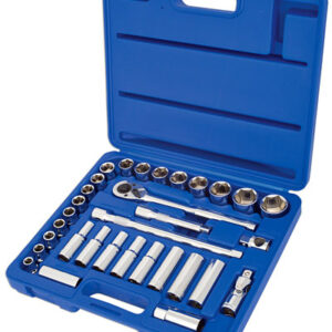 Socket Set 1/2"D 32pc