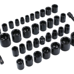 Alternative view of Impact Socket Set 3/8"D, 1/2"D 37pc