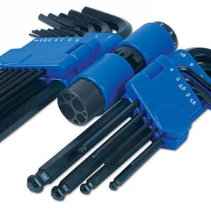 Ball End Metric & Imperial Hex Key Set 22pc