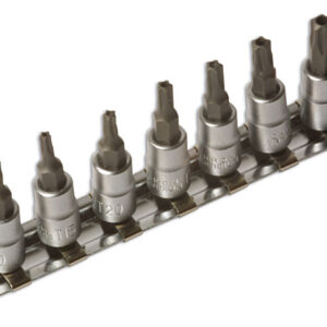 Tamperproof Star* 5-Sided Socket Bit Set 1/4"D 7pc