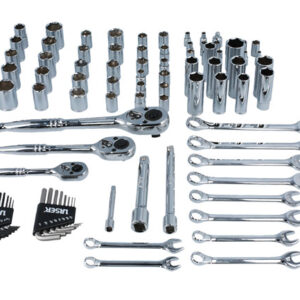 Socket and Spanner Set AF/Metric 1/4"D, 3/8"D, 1/2"D 89pc