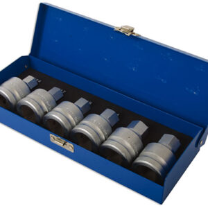 Hex Socket Bit Set 3/4"D 6pc