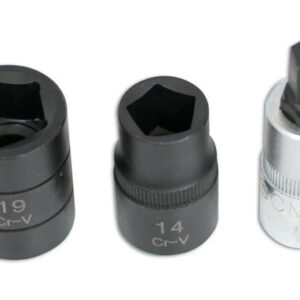 Pentagon Socket & Bit Set 3pc