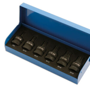 Alternative view of Impact Spline Socket Bit Set 1/2"D 6pc