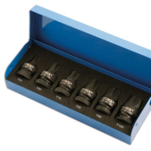 Alternative view of Heavy Duty Torx® Socket Bit Set 1/2"D 6pc