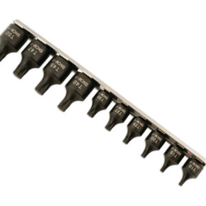 Low Profile Star Socket Bit Set 1/4"D, 3/8"D 10pc