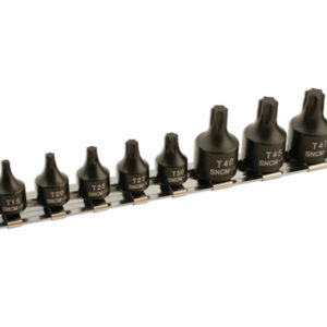 Alternative view of Low Profile Star Socket Bit Set 1/4"D, 3/8"D 10pc