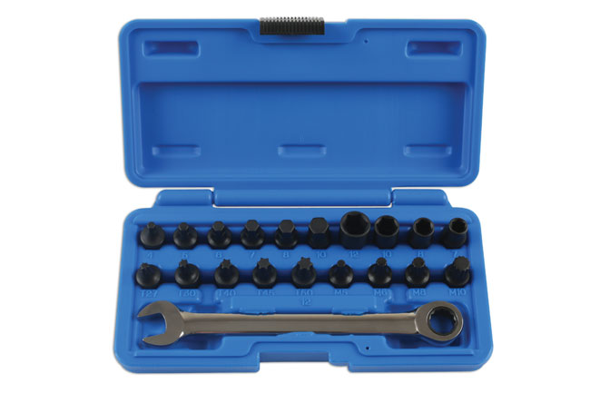 Low Profile Bit Set 1/4"D 20pc