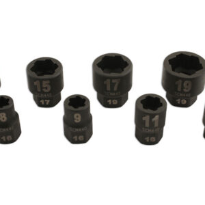 Damaged Nut/Bolt Remover 3/8"D 8pc