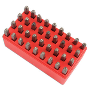 Alternative view of Letter and Number Punch Set