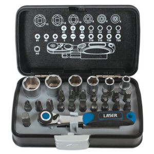 Socket and Bit Set 1/4"D 26pc