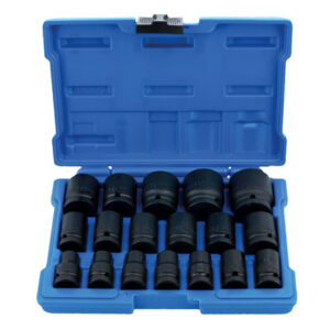 Impact Socket Set 1/2"D 18pc