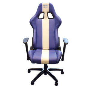 Laser Tools Racing Chair - Blue & White Stripe