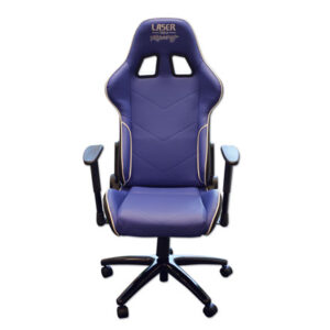 Laser Tools Racing Chair - Blue with White Piping