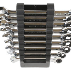 AF Ratchet Ring Combination Spanner Set 9pc