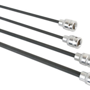 Alternative view of Extra Long Ball End Hex Socket Bit Set 1/2"D 4pc