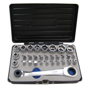 Socket and Bit Set 1/4"D 31pc
