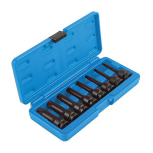 Alternative view of Long Impact Tamperproof Spline Socket Bit Set 1/2"D 8pc