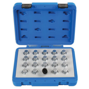 Locking Wheel Nut Key Set 20pc - for Vauxhall, Opel