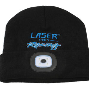 Laser Tools Racing Beanie Hat with Rechargeable Lamp