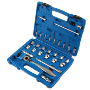 Alternative view of Low Profile/Dual Drive Socket Set 31pc