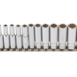 Bi-Hex Deep Socket Set 1/4"D 13pc