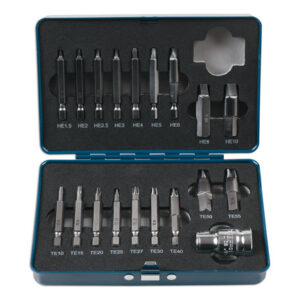Extractor Set for Torx® Hex Fittings 19pc