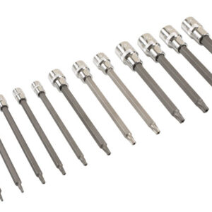 Alternative view of Long Tamperproof Torx® Socket Bit Set 1/4"D, 3/8"D, 1/2"D
